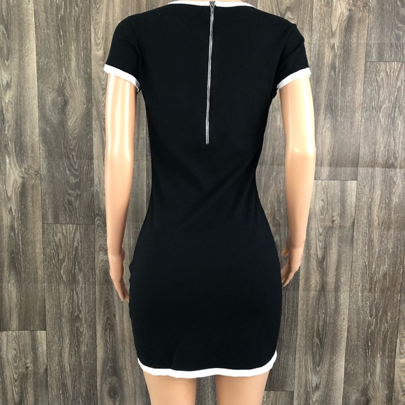 Express black & white colorblock dress - Picture 3 of 6
